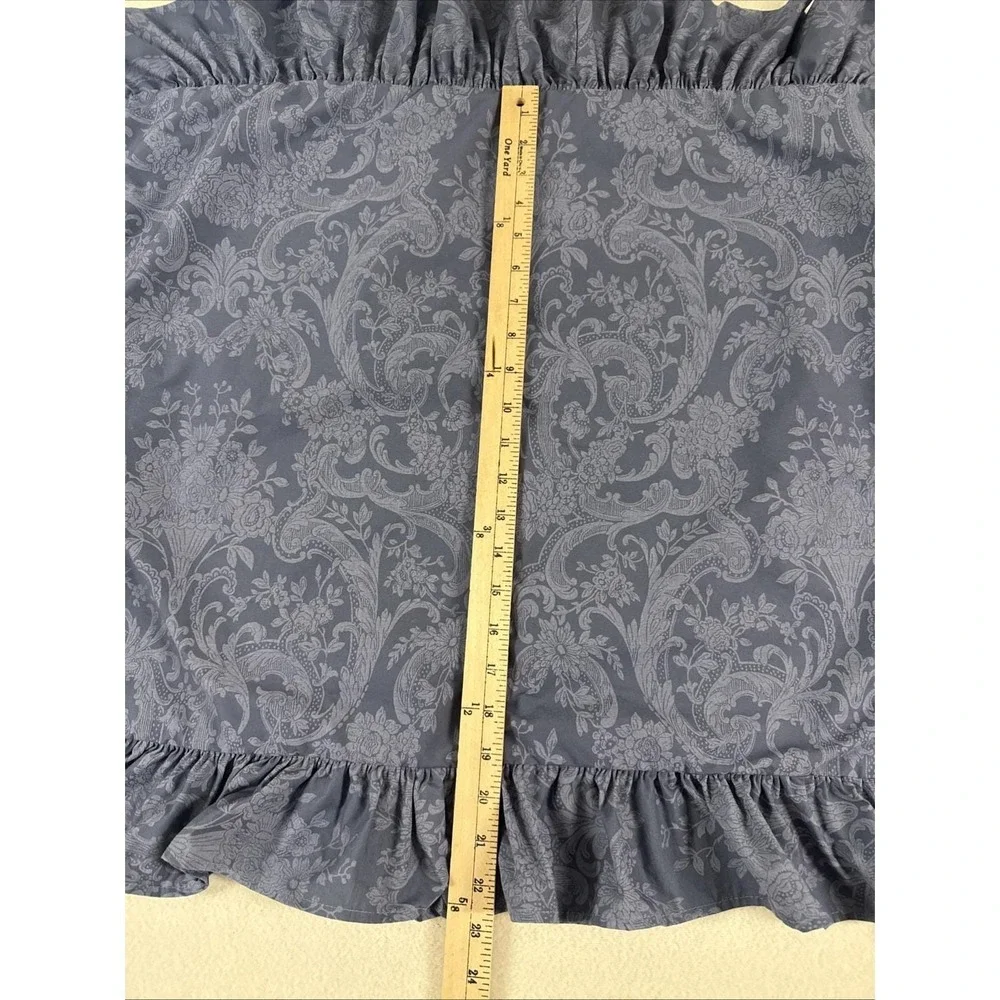 Vtg Ralph Lauren‎ Sham Avery Damask Standard Ruffled Edge One Sham